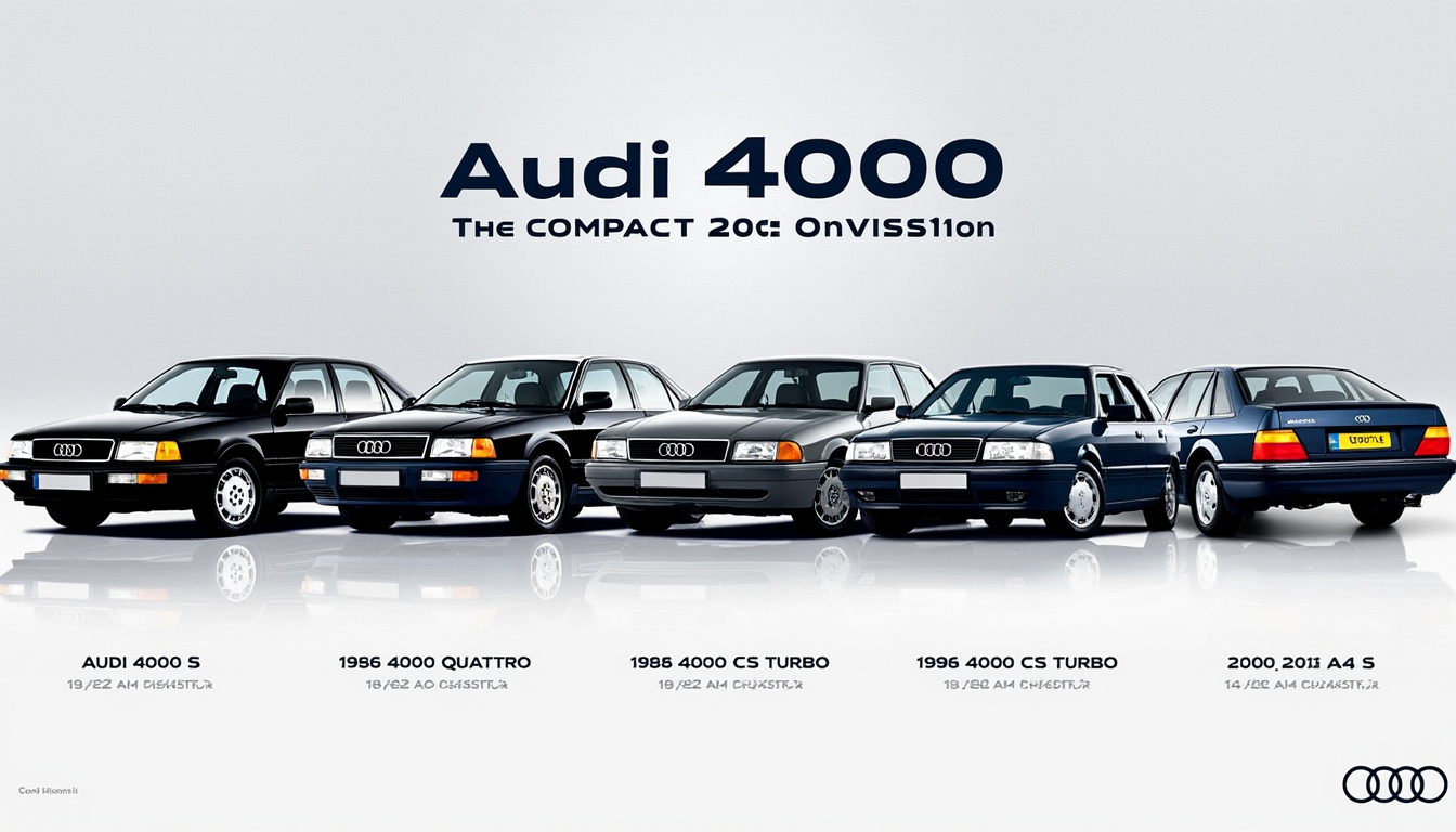 plongez dans l'univers de l'audi 4000, un modèle emblématique qui a marqué l'histoire de l'automobile. découvrez ses caractéristiques techniques, son design unique et son héritage dans le monde des voitures. ne manquez pas l'occasion de mieux connaître cette icône de l'automobile.