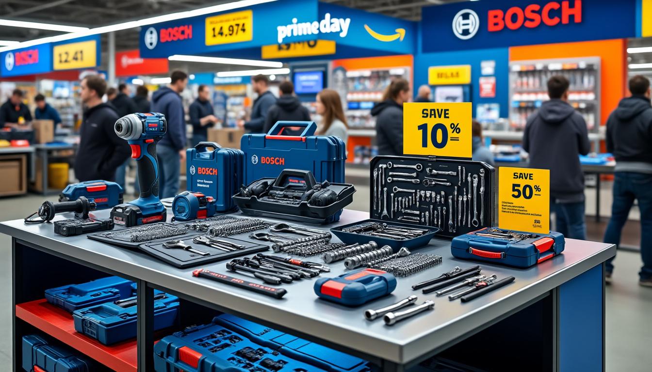 découvrez les remises exceptionnelles sur les outils automobiles bosch lors des amazon prime days. profitez de prix réduits sur une sélection d'outils essentiels et professionnels pour tous vos besoins mécaniques. ne manquez pas cette occasion de vous équiper à moindre coût!