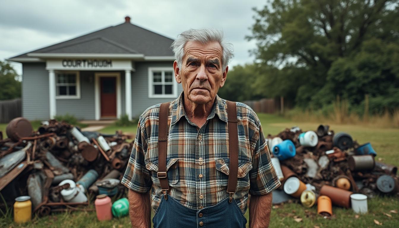 un octogénaire se retrouve devant la justice pour avoir accumulé des déchets, allant de la ferraille aux bidons et pièces de moteur, sur sa propriété. découvrez les enjeux environnementaux et humains de cette affaire qui soulève des questions sur le respect des normes de salubrité et d'hygiène.