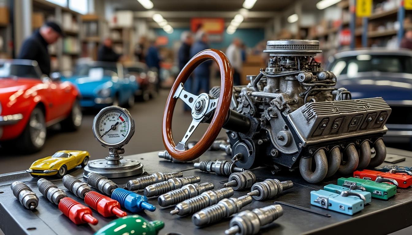 partez à la découverte de cinq objets étonnants repérés à la bourse des pièces auto de sochaux. une sélection insolite pour amateurs de voitures anciennes et de curiosités automobiles !