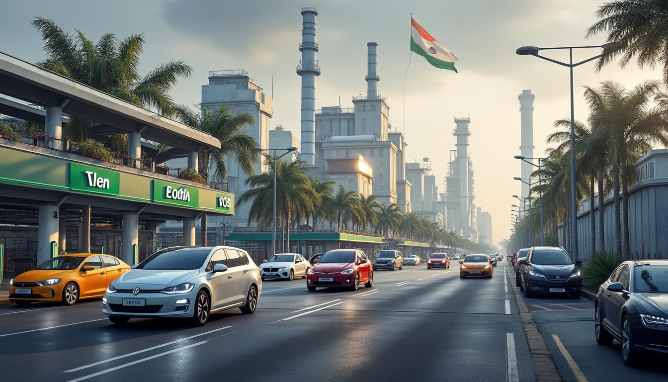 découvrez comment l'essor de l'industrie automobile en inde est impacté par la montée des véhicules électriques et les tensions géopolitiques en iran, ralentissant le développement du secteur.