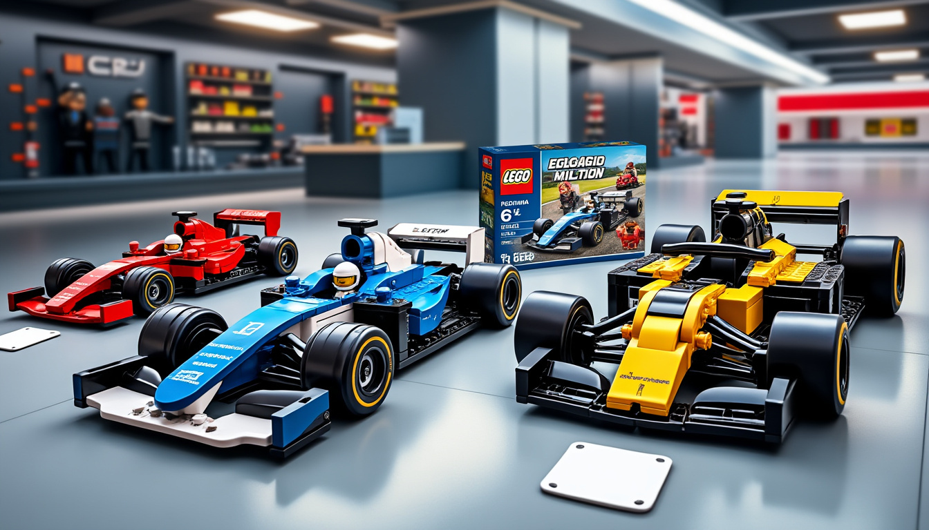 découvrez 3 sets lego inspirés de la formule 1 et de la course automobile, à retrouver en promotion pour les passionnés de vitesse et de construction.